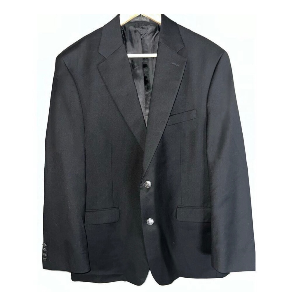 Michael Kors Men's Black Sport Coat Jacket Size 42R - 100% Wool